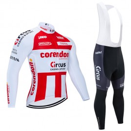 Ensemble cuissard vélo et maillot cyclisme hiver pro CORENDON CIRCUS 2020