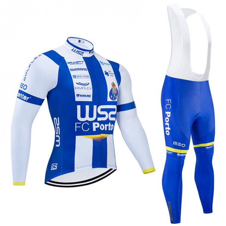 Ensemble cuissard vélo et maillot cyclisme hiver pro W52 FC PORTO 2020