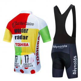 Ensemble cuissard vélo et maillot cyclisme pro vintage LA VIE CLAIRE Aero Mesh