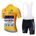 Ensemble cuissard vélo et maillot cyclisme pro vintage REYNOLDS jaune Aero Mesh