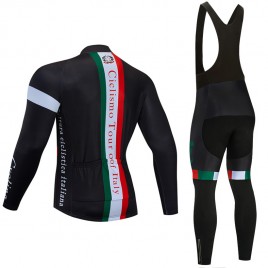 Ensemble cuissard vélo et maillot cyclisme hiver pro Tour d'Italie 2020