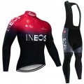 Ensemble cuissard vélo et maillot cyclisme hiver pro INEOS 2019