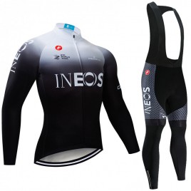 Ensemble cuissard vélo et maillot cyclisme hiver pro INEOS 2019 BW