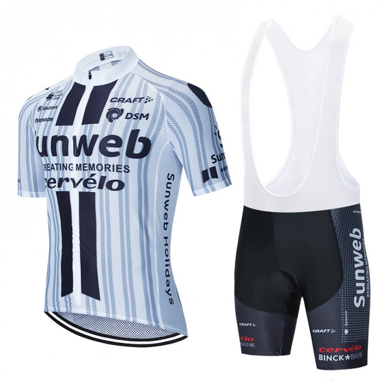 Ensemble cuissard velo et maillot cyclisme equipe pro SUNWEB 2020 Aero Mesh WE