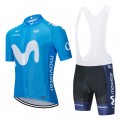 Ensemble cuissard vélo et maillot cyclisme équipe pro MOVISTAR 2020 Aero Mesh