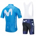 Ensemble cuissard vélo et maillot cyclisme équipe pro MOVISTAR 2020 Aero Mesh