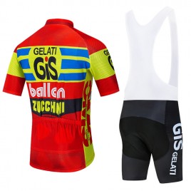 Ensemble cuissard vélo et maillot cyclisme pro vintage GIS Aero Mesh