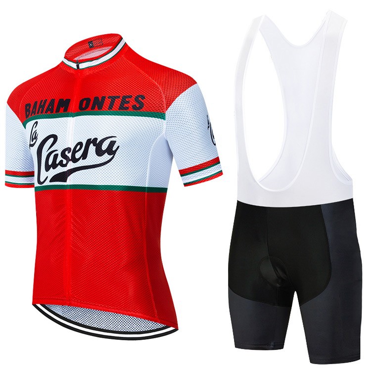 Ensemble cuissard vélo et maillot cyclisme pro vintage CASERA Aero Mesh