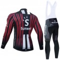 Ensemble cuissard vélo et maillot cyclisme hiver pro SUNWEB 2020 BE