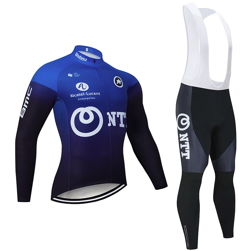 Ensemble cuissard velo et maillot cyclisme hiver pro NTT 2020 Tenuevelo