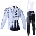 Ensemble cuissard vélo et maillot cyclisme hiver pro SUNWEB 2020