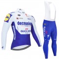 Ensemble cuissard vélo et maillot cyclisme hiver pro DECEUNINCK QUICK STEP 2020