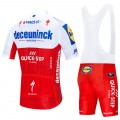 Ensemble cuissard vélo et maillot cyclisme équipe pro DECEUNINCK QUICK STEP 2020 Aero Mesh Red