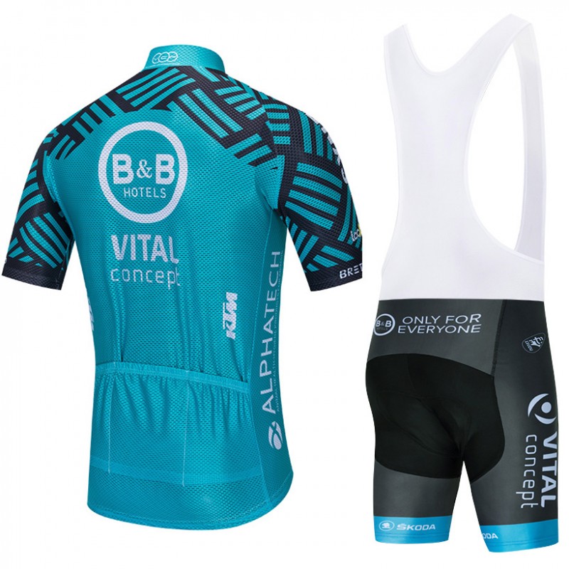 Ensemble cuissard velo et maillot cyclisme equipe pro Vital Concept B B Hotels 2020 Aero Mesh Tenuevelo