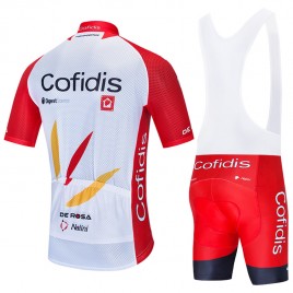 Ensemble cuissard vélo et maillot cyclisme équipe pro COFIDIS 2020 Aero Mesh