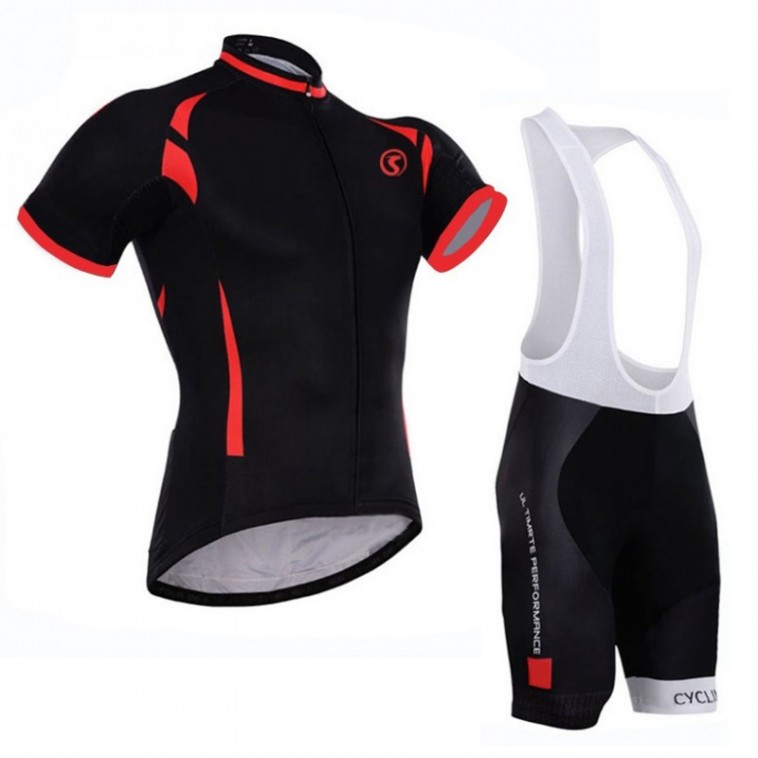 Ensemble cuissard vélo et maillot cyclisme Rosso Corsa