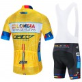 Ensemble cuissard vélo et maillot cyclisme équipe pro Colombia Tierra 2020 Aero Mesh