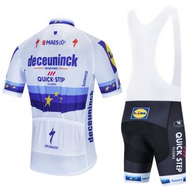 Ensemble cuissard vélo et maillot cyclisme équipe pro DECEUNINCK QUICK-STEP Champion d'Europe 2020 Aero Mesh
