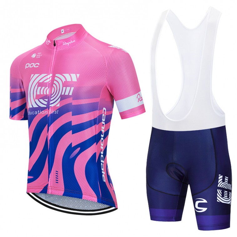 Ensemble cuissard velo et maillot cyclisme equipe pro EF Education First 2020 Aero Mesh