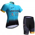 Ensemble cuissard vélo et maillot cyclisme équipe pro Astana