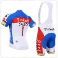 Ensemble cuissard vélo et maillot cyclisme équipe pro Tinkoff Saxo