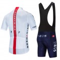 Ensemble cuissard vélo et maillot cyclisme équipe pro INEOS GRENADIER 2020 Aero Mesh Blanc