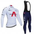 Ensemble cuissard vélo et maillot cyclisme hiver pro INEOS GRENADIER 2020 Blanc