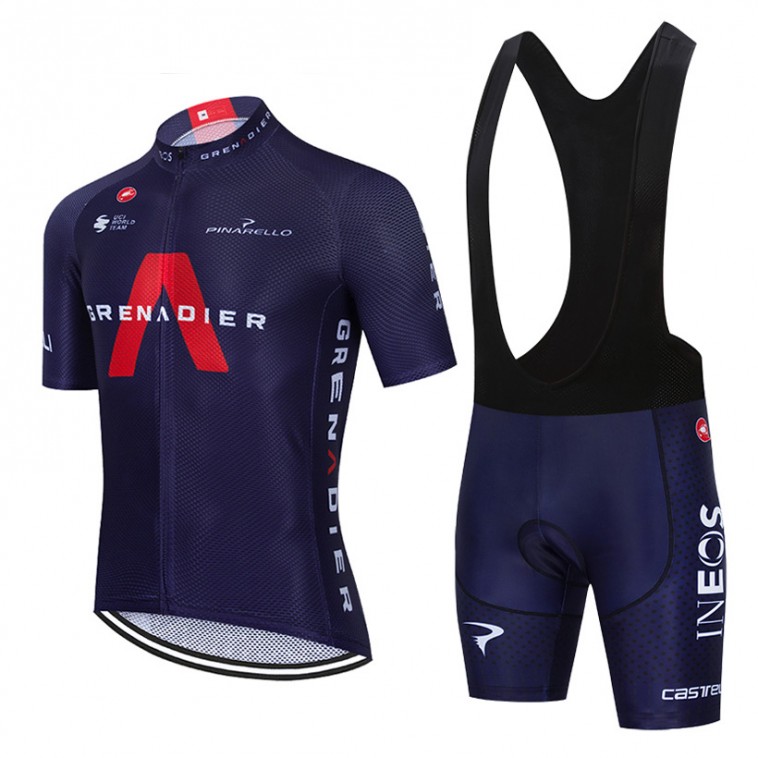 Ensemble cuissard vélo et maillot cyclisme équipe pro INEOS GRENADIER 2020 Aero Mesh