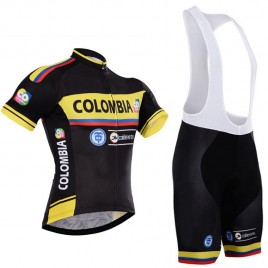 Ensemble cuissard vélo et maillot cyclisme équipe pro Colombia