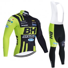 Ensemble cuissard vélo et maillot cyclisme hiver pro BH SR Suntour KMC 2020