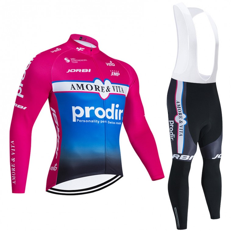 Ensemble cuissard vélo et maillot cyclisme hiver pro AMORE & VITA – PRODIR 2020 BP