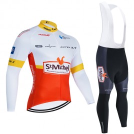 Ensemble cuissard vélo et maillot cyclisme hiver pro SAINT MICHEL-Auber 93