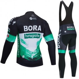 Ensemble cuissard vélo et maillot cyclisme hiver pro BORA Hansgrohe 2020