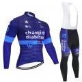 Ensemble cuissard vélo et maillot cyclisme hiver pro Novo Nordisk Diabetes 2020