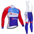 Ensemble cuissard vélo et maillot cyclisme hiver pro TOTAL Direct Energie 2020