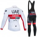 Ensemble cuissard vélo et maillot cyclisme hiver pro UAE Emirates 2020