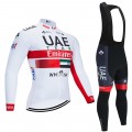 Ensemble cuissard vélo et maillot cyclisme hiver pro UAE Emirates 2020