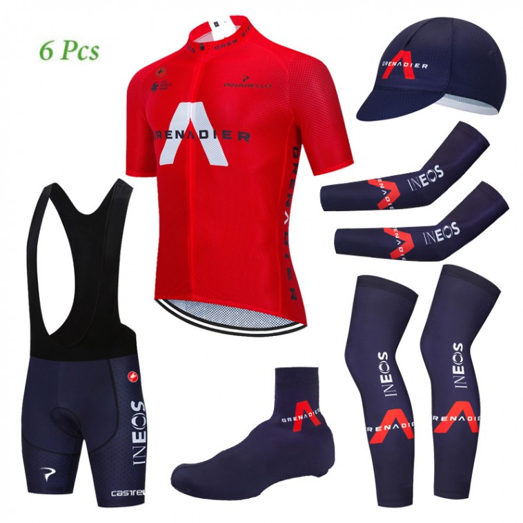 Tenue complète cyclisme équipe pro INEOS GRENADIER 2020 Aero Mesh Rouge