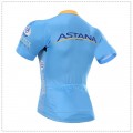 Ensemble cuissard vélo et maillot cyclisme équipe pro Astana