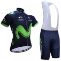 Ensemble cuissard vélo et maillot cyclisme équipe pro Movistar