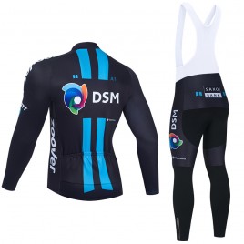 Ensemble cuissard vélo et maillot cyclisme hiver pro DSM 2021