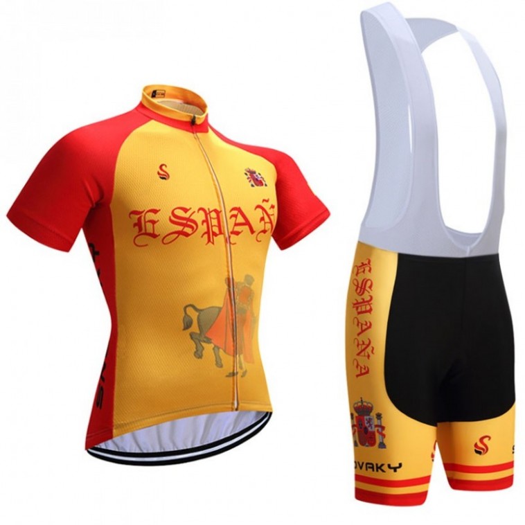 Ensemble cuissard vélo et maillot cyclisme Snovaky Espagne