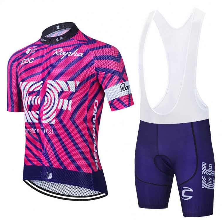 Ensemble cuissard vélo et maillot cyclisme équipe pro EF Education First 2021 Aero Mesh