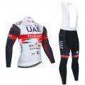 Ensemble cuissard vélo et maillot cyclisme hiver pro UAE EMIRATES 2021