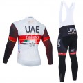 Ensemble cuissard vélo et maillot cyclisme hiver pro UAE EMIRATES 2021