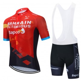 Ensemble cuissard vélo et maillot cyclisme équipe pro BAHRAIN 2021 Aero Mesh