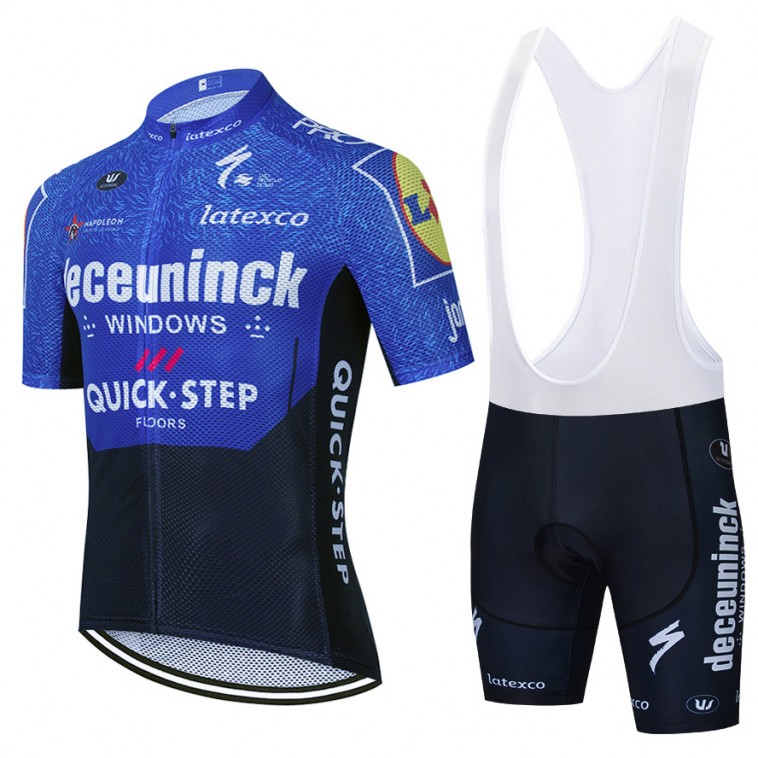 Ensemble cuissard vélo et maillot cyclisme équipe pro QUICK STEP Deceuninck 2021 Aero Mesh