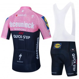 Ensemble cuissard vélo et maillot cyclisme équipe pro QUICK STEP Deceuninck 2021 Aero Mesh Pink