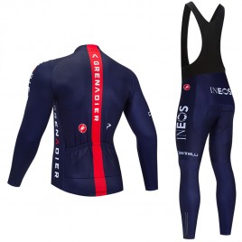 Ensemble cuissard vélo et maillot cyclisme hiver pro INEOS GRENADIER 2021