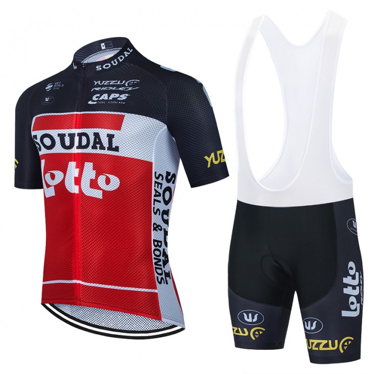 Ensemble cuissard vélo et maillot cyclisme équipe pro LOTTO SOUDAL 2021 Aero Mesh